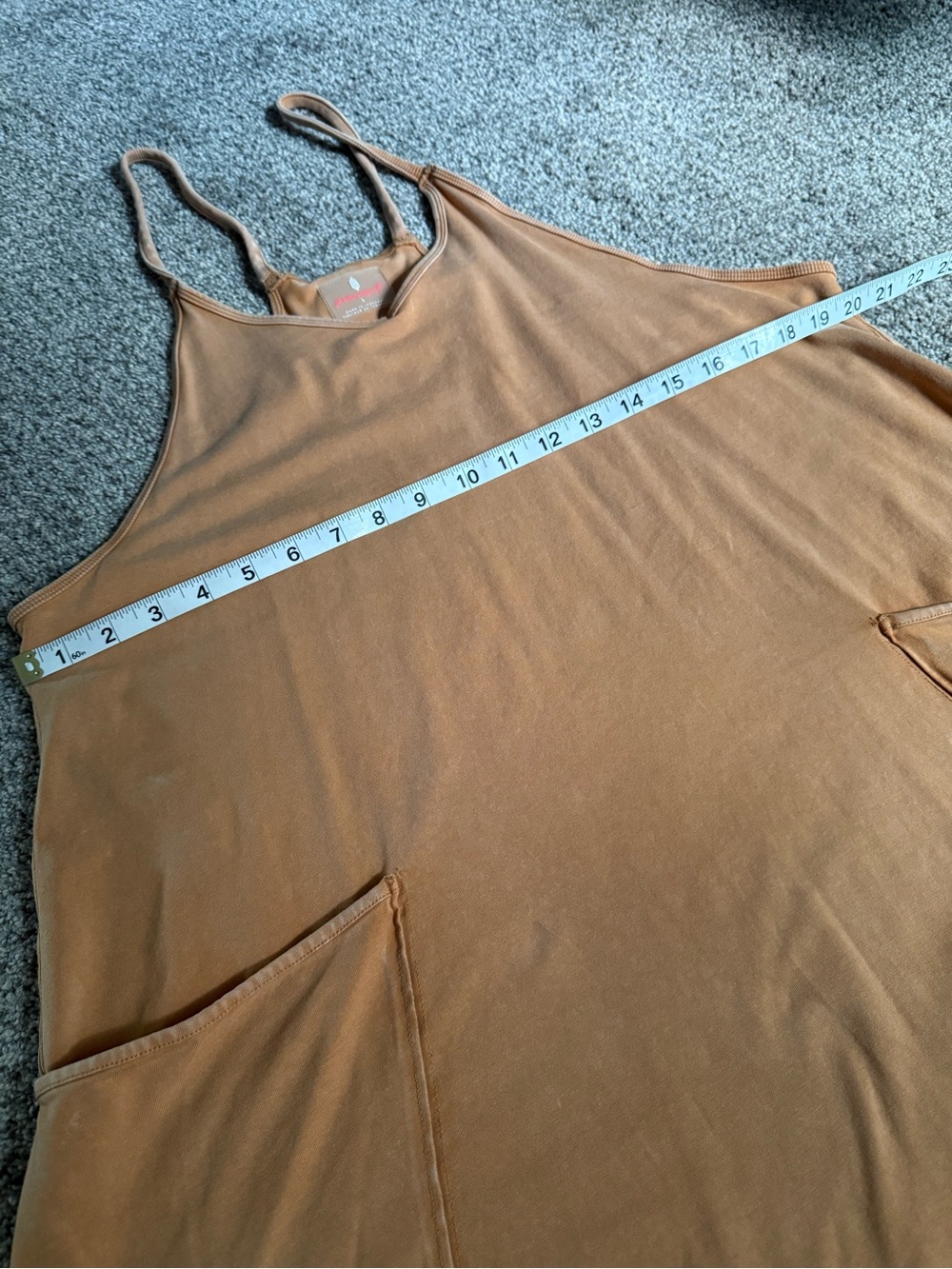 Free People Movement jumpsuit, size large terracotta camel brown, relaxed fit - Picture 7 of 8